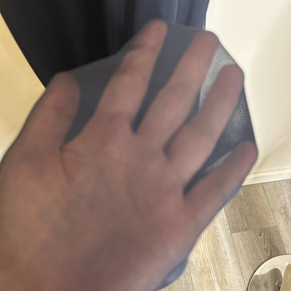 Vintage‎ Betsy & Adam Navy Blue Chiffon Prom Dress Sz 8 Formal Evening Gown - Picture 11 of 11